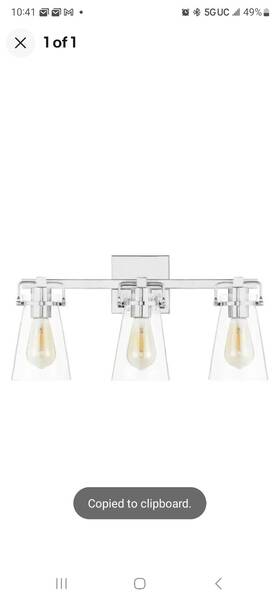 Hdli007 Home Decorators Stonedale 20 Inch 3-light Chrome Vanity Light