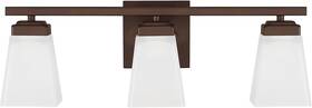 114431bn-334 Homeplace Lighting 114431mb-334 Baxley Modern Soft White Glass Bathroom Vanity