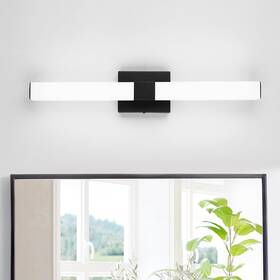 Hopson 735209434256 Led Bathroom Lighting Over Mirror Modern Vanity Light Bar 16w Black Bath