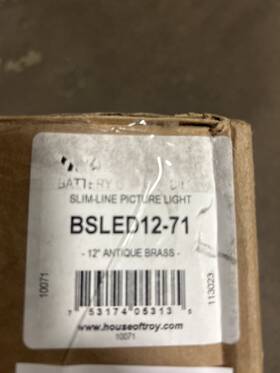 Bsled12-71 House Of Troy Slim-line Led Picture Light - Antique Brass