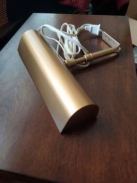 C9-51 House Of Troy Picture Light 9 Inch Satin Brass Classic Contemporary