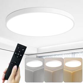 Lt0071-t01 Hovenla 24 Inch Led Flush Mount Ceiling Light 48w Round Large Fixtures 2800lm