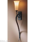 198202 Hubbardton Black Sweeping Taper - Forge Wall Series Sconce 10-21