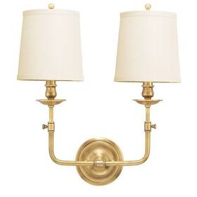 172-agb Hudson Valley Lighting Used Logan - Two Light Wall Sconce 16 Inches