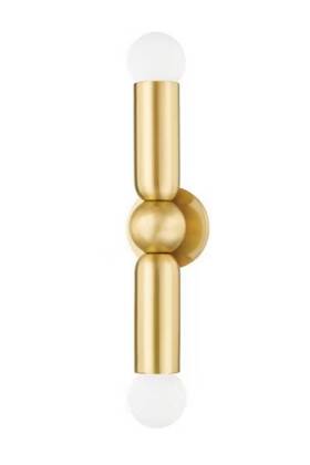 Hudson Valley Lighting 806134109011 Mitzi Lolly 2 - Light Sconce In Aged Brass