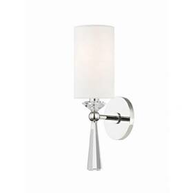 9951-pn Hudson Valley Lighting One Light Wall Sconce Birch Collection Polished Nickel
