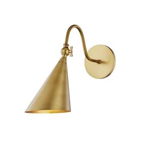 H285101-agb Hudson Valley Lighting Lupe Sconce / Aged Brass