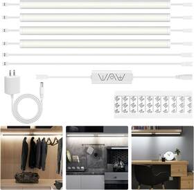 Hui6000 Hui 445031333377 Under Cabinet Lights Plug In 4 Pcs 12 Inch Ultra Thin 144 Led Dimmable