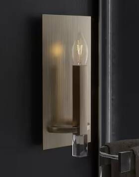 19527 Hunter Sunjai 1-light Alturas Gold Wall Sconce