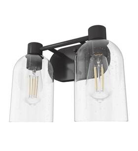 19780 Hunter Fans Lochemeade 2-light Vanity Wall Light Fixture 6 Inches Long And