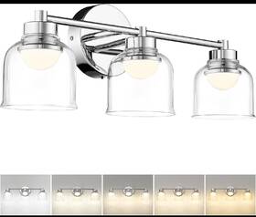 5hjf94b Hwh 3-light Chrome Led Vanity Light