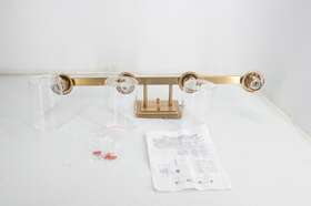 5hlt63b-4w Hwh Investment See Note Farmhouse Bg Vanity Wall Sconce 4 Light Bathroom Fixture