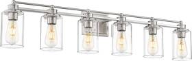5hlt63b-6w Hwh Investment Bathroom Vanity Light 6-light Brushed Nickel