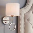 Hx-w0126bs Lighting Amidon Brushed Nickel Drop Ring Wall Lamp 736101966388
