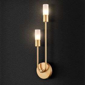 B3300-2bu-j Hydelite Modern Wall Sconce Gold Light Brass Vanity For Bathroom Bedroom Li