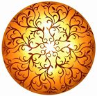 Lm-1686b Id Medium Light Wall 26763 Painted Nancy Shade Mount