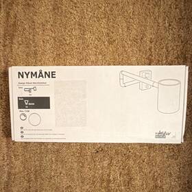 003.579.07 Ikea Nym Ne Wall Lamp White Metal Max. 7.5w Indoor Lighting