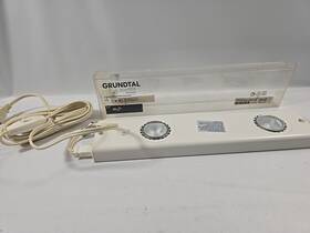 801.283.68 Ikea 21334 Grundtal Under Cabinet Light Fixture White Duel Bulb
