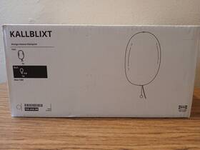 704.980.01 Ikea 70498001 Kallblixt Wall Lamp White Glass 27cm / 10 Inch Brand New