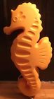 Ikea Smila Light Orange Tall Seahorse Plastic Wall