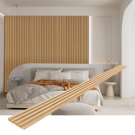 Imxpw 96 6.6inch 8-pack Wpc Slat Wall Panels - 3d Water-proof And Easy Installati