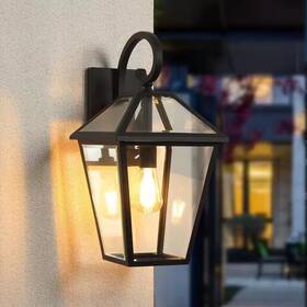 Infiniteinspire Home Llc 445016751776 10 Inch 1-light Black Vintage Wall Sconce With Clear Glass Shade For Porch Patio G Infiniteinspire Home Llc 445016751776 10 Inch 1-light Black Vintage Wall Sconce With Clear Glass Shade For Porch Patio G