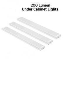 Infinity 810156210983 X1 Under Cabinet Light 3 Pack 200 Lm Led Slim Lighting Set Only Lights
