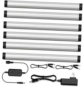 In-0110-26-sn-5k Inlight 12-inch Plug-in Led Under Counter Lights For 6 Light Pack Day 5000k