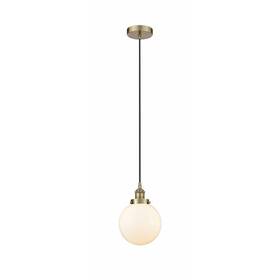 616-1ph-ab-g201-8 Innovations Lighting Beacon - 1 Light Mini Pendant In Indus
