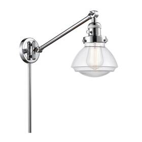 237-pc-g322 Innovations Lighting Olean 1 Light Swing Arm Amber Bulb Chrome/bell -