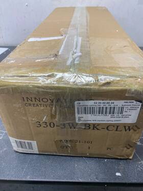 330-3w-bk-clw Innovations Lighting Cairo 3-light 24 Inch Vanity Light - Black/white/clear