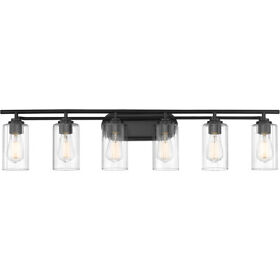 Innovations Lighting 353-6w-bk-cl-led Auralume Ice Bathroom Vanity Light