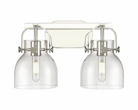 423-2w-pn-g412-6cl Innovations Lighting Used Pilaster Ii Bell - 2 Light Bath