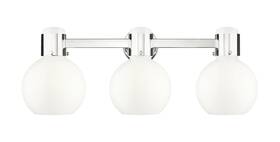 Innovations Lighting 464-3w-pn-g464b-7gw 464-3w-10-24 Lawton Sphere Vanity - White