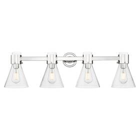464-4w-pn-g464c-7sdy Innovations Lighting 464-4w-g464c-7sdy Lawton Cone 4 Light 34 Inch W - Nickel