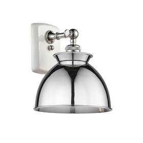 516-1w-wpc-m14-pc Innovations Lighting 516-1w-12-9 Adirondack Sconce 12 Inch - White