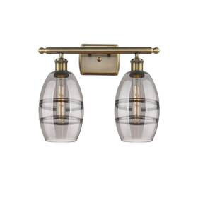 516-2w-10-16-vaz-bathroom Innovations Lighting 516-2w-ab-g557-6sm Vanity Light Vaz 2 - Antique