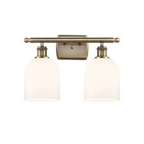 516-2w-11-16-bella-bathroom Innovations Lighting 516-2w-ab-g558-6gwh Vanity Light - Antique Brass /