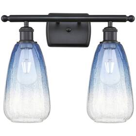 516-2w-bk-g480-6sb Innovations Lighting 516-2w-14-16 Brookhaven Almond Vanity - Matte Black /