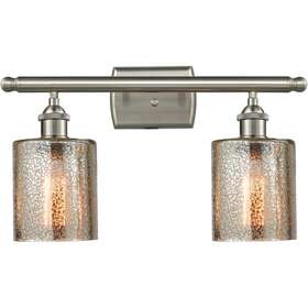 516-2w-sn-g116 Innovations Lighting Ballston Cobbleskill Bathroom Vanity Light