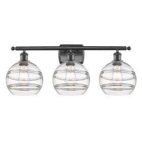 516-3w-ob-g556-8cl Innovations Lighting 516-3w-11-28-rochester-bathroom Vanity Light - Bronze
