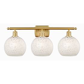 516-3w-sg-g1216-8wm Innovations Lighting 516-3w-11-28-white Mouchette-bathroom Vanity - Satin Gold /