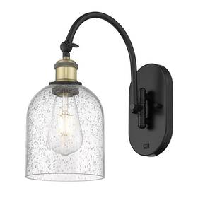 518-1w-bab-g558-6sdy Innovations Lighting 518-1w-13-6 Bella Sconce 13 Inch Tall Wall - Black