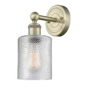 616-1w-ab-g112 Innovations Lighting 616-1w-12-5 Cobbleskill Sconce - Brass
