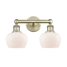 616-2w-ab-g91 Innovations Lighting 616-2w-10-16 Fenton Vanity 2 Light - White