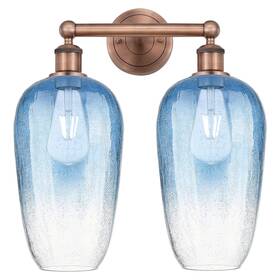 616-2w-ac-g484-7sb Innovations Lighting 616-2w-18-16 Brookhaven Flute Vanity - Antique Copper /