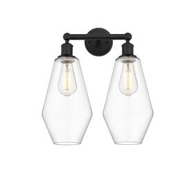 616-2w-bk-g652-7 Innovations Lighting 616-2w-17-16 Cindyrella Vanity 2 - Black