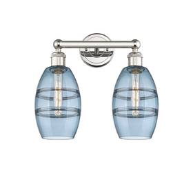 616-2w-pn-g557-6bl Innovations Lighting 616-2w 10 15 Vaz Vanity 2 Light Inch W - Polished Nickel