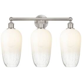 616-3w-sn-g484-7op Innovations Lighting 616-3w-18-25 Brookhaven Flute Vanity - Brushed Satin Nickel