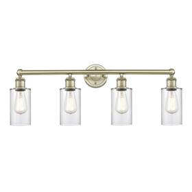 616-4w-ab-g802 Innovations Lighting 616-4w-12-31 Clymer Vanity 4 Light - Brass